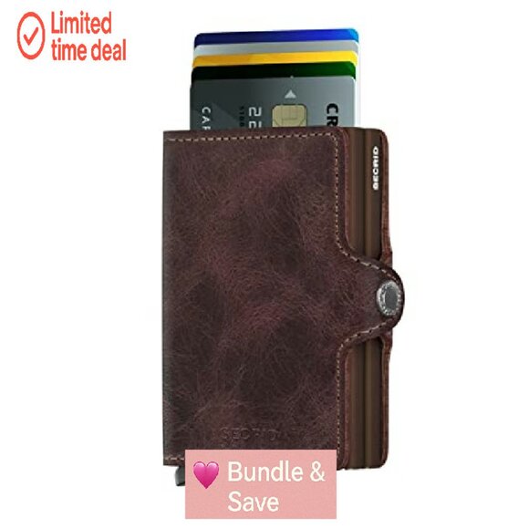 Genuine Leather RFID Wallet Holds 16 Cards Compact Secure - Picture 3 of 4